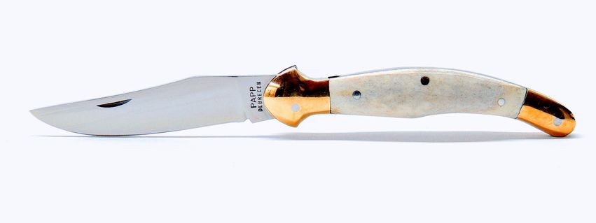 Fejesgörbe bicska, csont markolat