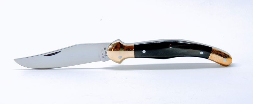 Fejesgörbe bicska, szaru markolat