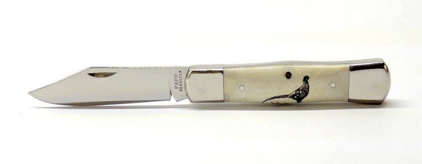 Cakli Extra Bicska agancs markolattal ,gravírozott fácánkakas motívummal